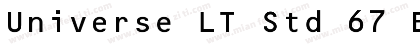 Universe LT Std 67 B字体转换